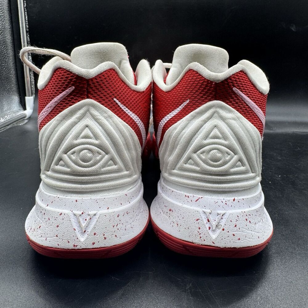 NIKE KYRIE 5 ID CUSTOM RED PINK VDAY COLOR WAY AV7917-991 Rare MENS SIZE 7.5 EUC - Picture 6 of 9